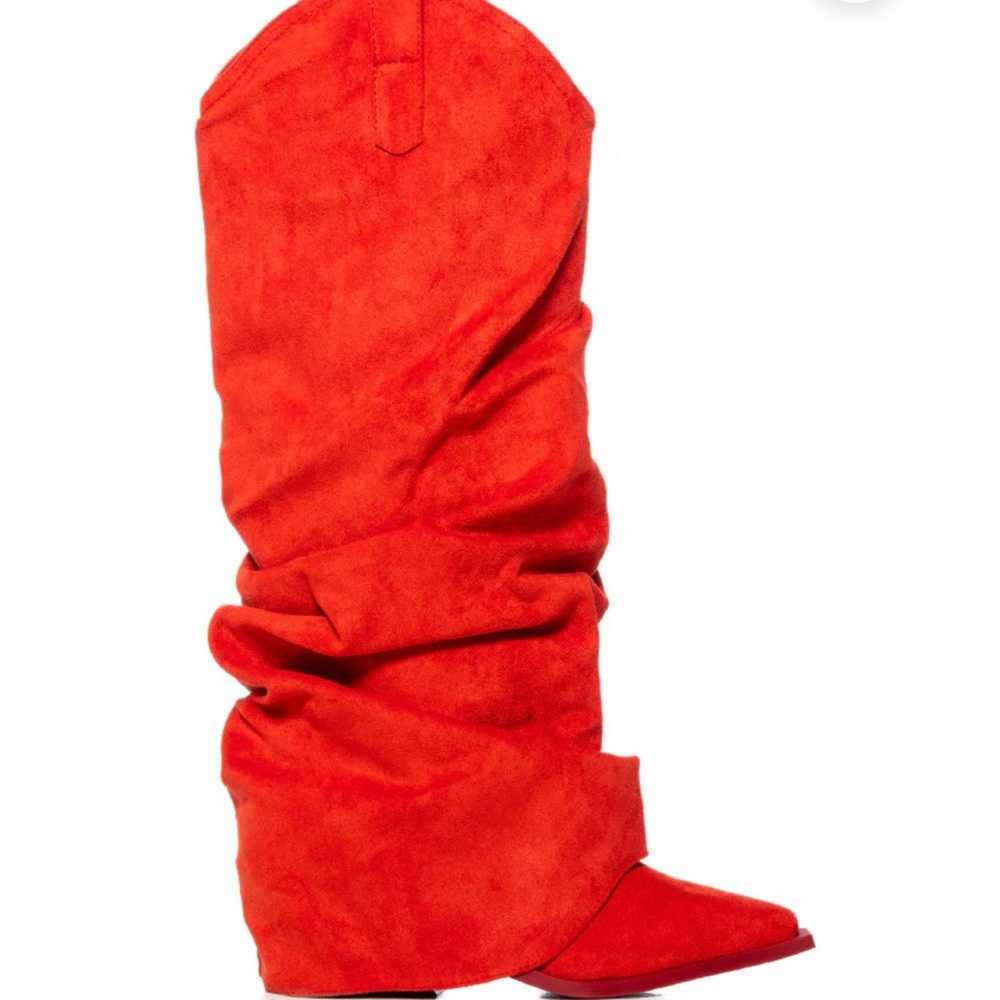 Flash sale! Red Slouchy Women's Boots